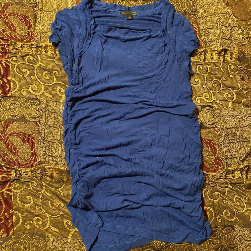 JW Style Large Royal Blue Maternity Top